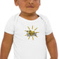 Organic Our Sunshine Embroidery Baby Bodysuit Organic Natural/White