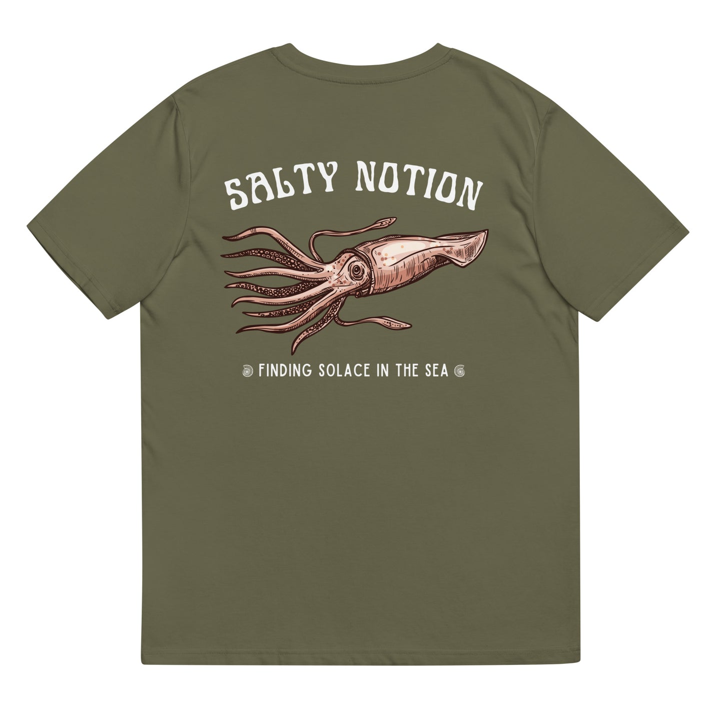 Finding solace in the sea organic cotton t-shirt