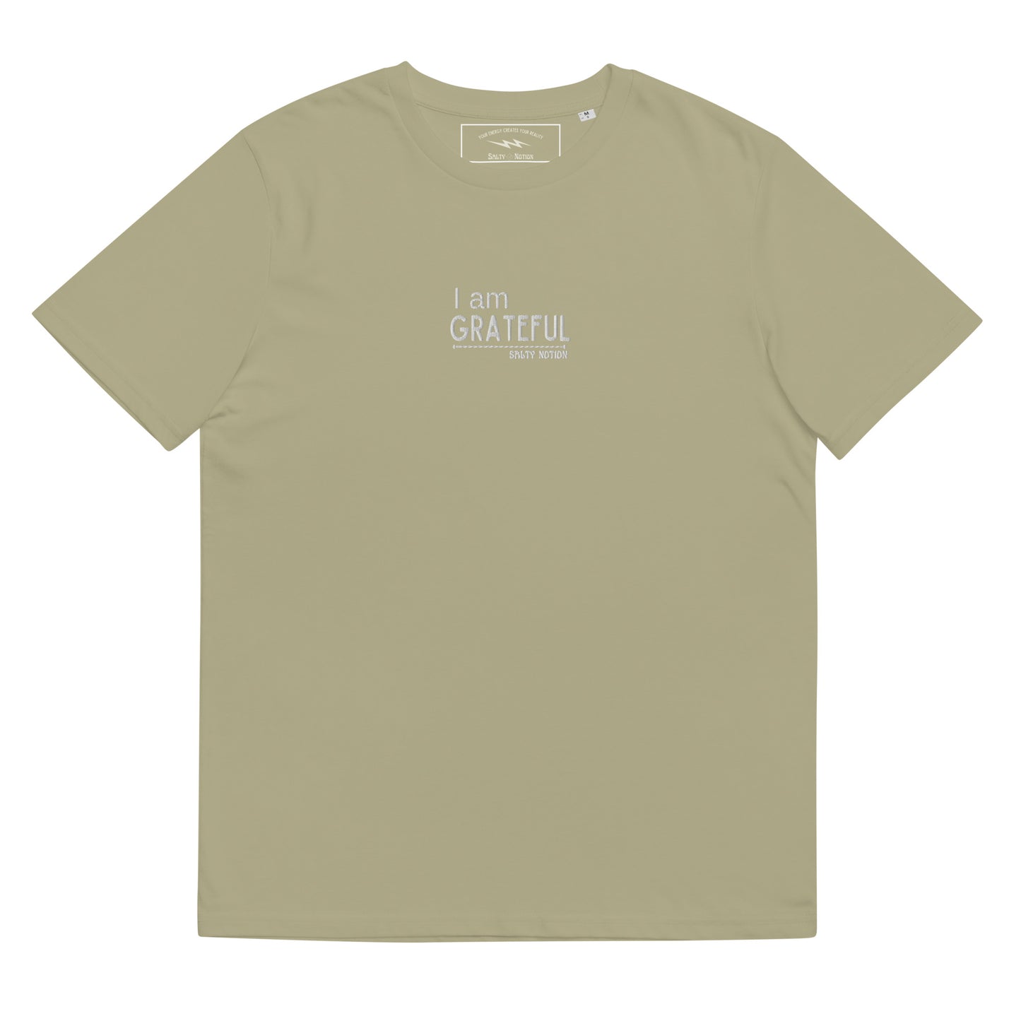Organic Grateful Embroidery  T-Shirt Desert Dust/Black/Sage/Dark Heather Blue/Stargazer/Burgundy/Navy