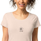 Women’s Basic Organic Shell T-Shirt White/Creamy Pink