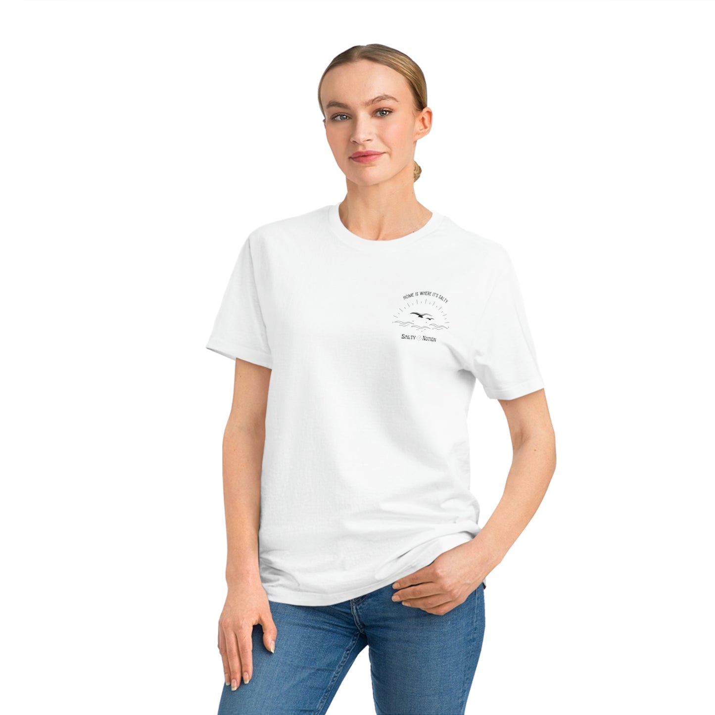 Organic Home Is Where It's Salty White T-Shirt