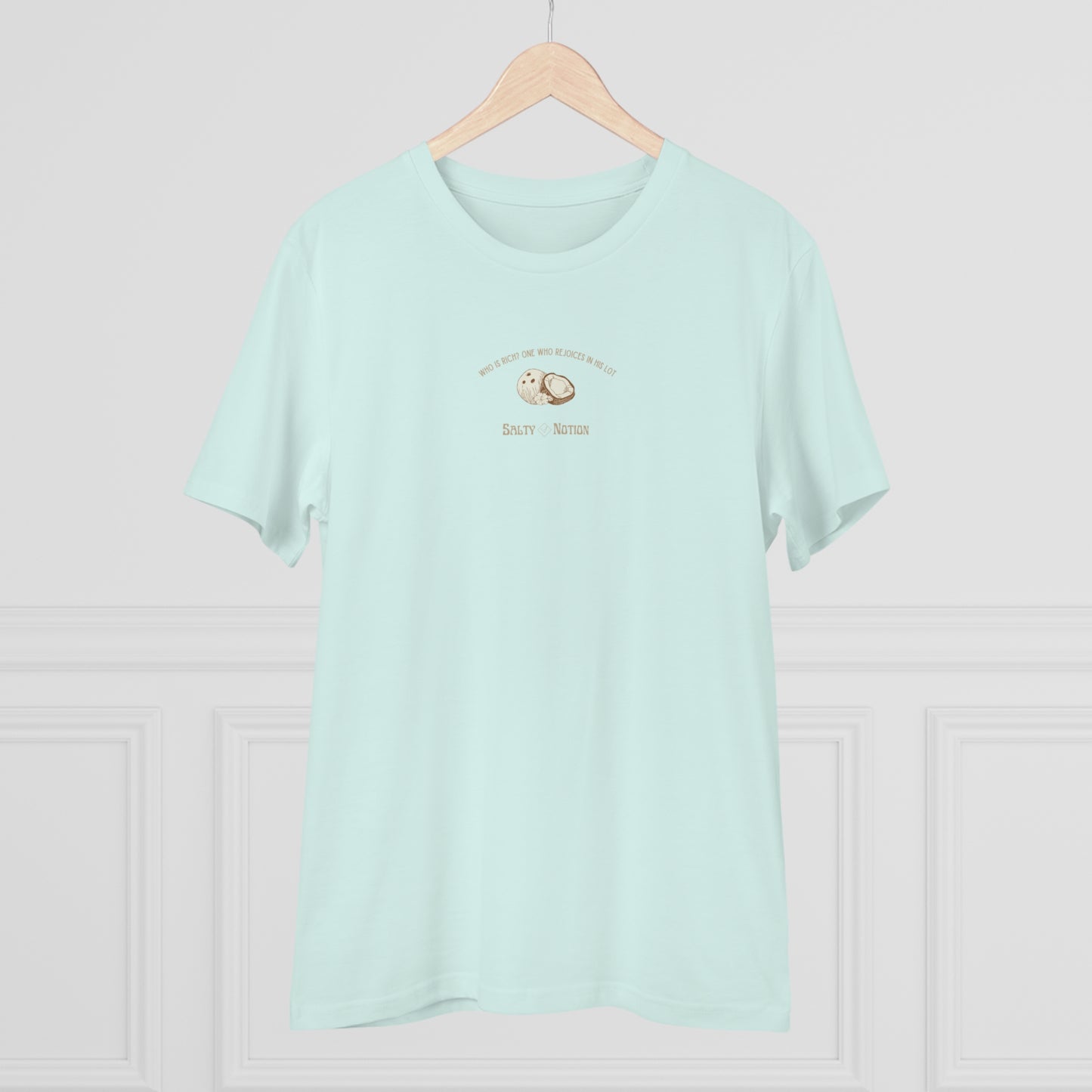 Organic "Rich" T-shirt Caribbean Blue - Unisex